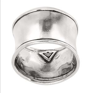 Silpada Hammered Cuff Sterling Silver Ring